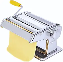 Máquina Macarrão 3 Massas Cilindro Inox Lasanha Fettuccine (cinzaa)