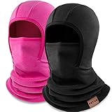 Kids Balaclava Ski Mask Winter Face Mask for Boys Girls Windproof Neck Warmer Gaiter Fleece Hood Face Cover for Cold Weather