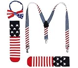 JustinCostume Kids or Boys Bow Tie and Suspenders Set