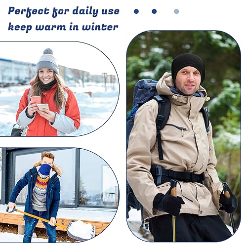 Handepo 75 Pcs Winter Fleece Neck Warmer Gaiter Windproof Scarf Mask Cover Warm Gaiter with Drawstring for Ski Men Women4