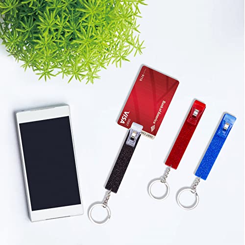 Image of 3PCS Credit Card Puller, Cute Debit Bank Card Grabber for Long Nails ATM Keychain Women with Plastic Clip