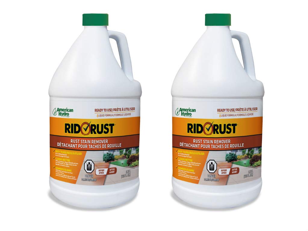 American Hydro Systems 2662 Rid O' Rust Liquid Rust Stain Remover, 1 Gallon, 2 Pack