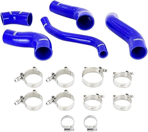 Mishimoto MMHOSE-VLSTR-13TBL - Kit de manguera intercooler de silicona, compatible con Hyundai Veloster Turbo 2013-2017, azul