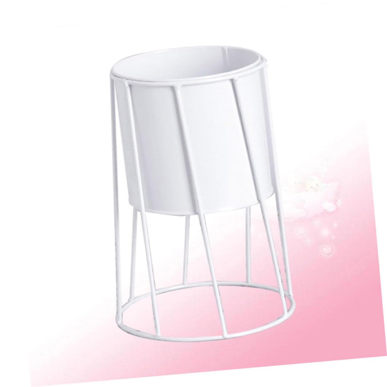 blumenstandStk Blumentopfhalterung Aus Metall Zimmerpflanzen Drinnen Leben Bonsaischalen Aus Metall Blumentopf Aus Metall Tischständer Pflanztöpfe Drinnen Anlage Weiß Kleiner Blumentopf
