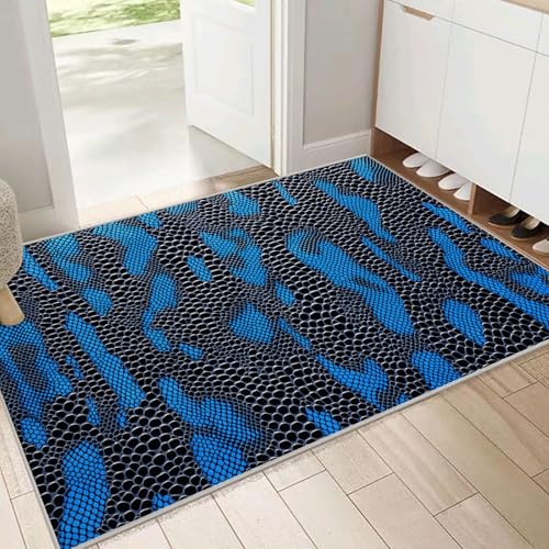 Tapis serpent 3D grand format pour décorer un salon moderne