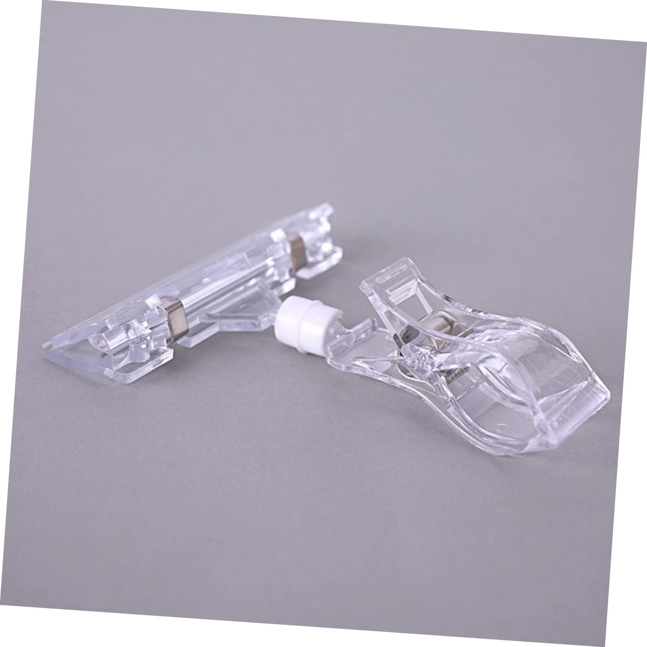 ABOOFAN 30stücke Kunststoff Drehbarer Schildhalter Clip Preis Anzeigeclip Doppelkopf Werbeclip Lebensmittel Schildhalter Waren