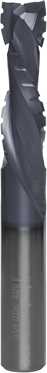 Freud 77-610: 1/2" (dia.) Two Flute Mortise Compression Bit with 1/2" shank, 4" overall length