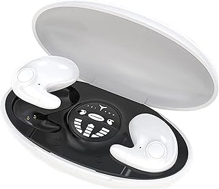 Invisible Sleep Wireless Earphone IPX5 Waterproof,True Wireless Earbuds Sense-Free to Wear Bluetooth 5.3 Headphones Touch Control,with Wireless Charging Case,Earbuds Wireless Bluetooth (White)