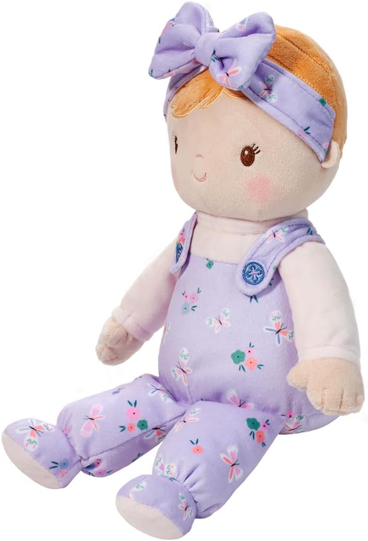 Douglas Willa Butterfly Flower Soft Baby Doll – Soft & Cuddly First Doll for Babies, Infants & Toddlers - 10-inch Sitting and 13-inch Overall Size