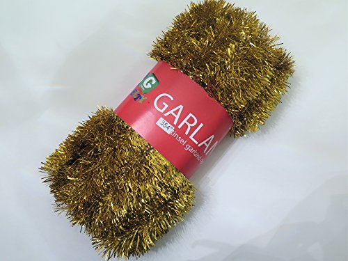 Blue Green Novelty Gold Foil Tinsel Christmas Garland 354