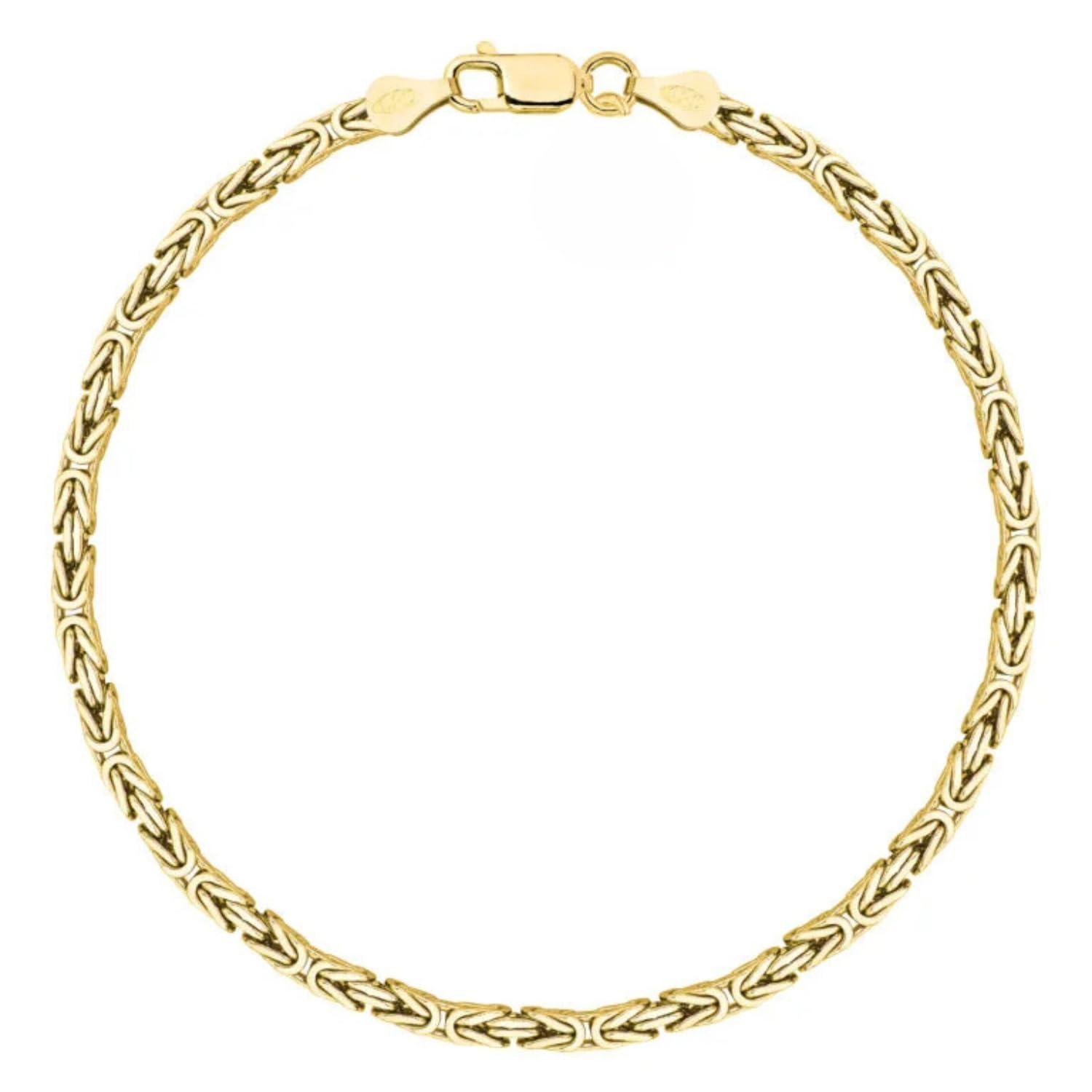 AMAR PRAGNA Pulsera de oro para hombre, chapada en oro 585, pulsera de oro para hombre, plata 925, pulsera para hombre, pulsera para hombre, joyas macizas, pulsera para hombre