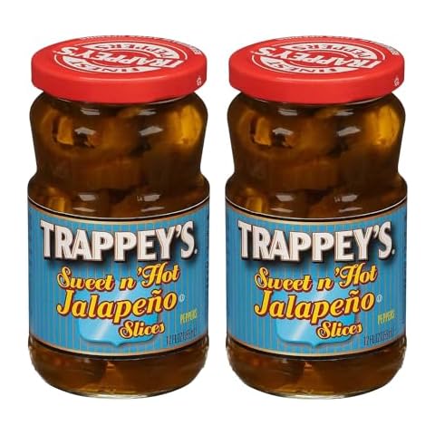 Trappey's Sweet & Hot Jalapeno Slices 12 Oz (Pack of 2) Cover