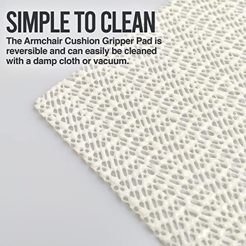 Nevlers 24"X24" Couch Cushion Grip For Armchair, Helps Keep Couch Cushions From Sliding | Water Resistant Non Slip Couch Pads | Durable Cushion Anti Slip Pvc | Multi-Use Couch Non Slip Grippers #TOP4