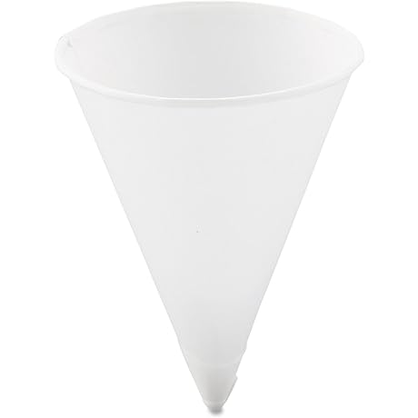 SOLO 4 oz White Paper Cone Cups: The Perfect Dispenser for Your Grab-and-Go Beverages