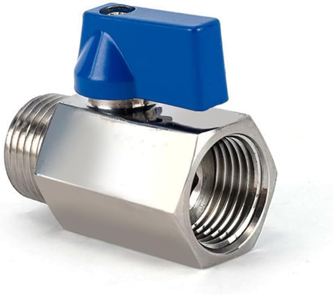 Shut Off Valve 1" NPT Male x 1" NPT Female Ball Valve for Water Fuel | 316 Stainless Steel High Temperature Resistance Corrosion and Rust Resistant Easy to Install