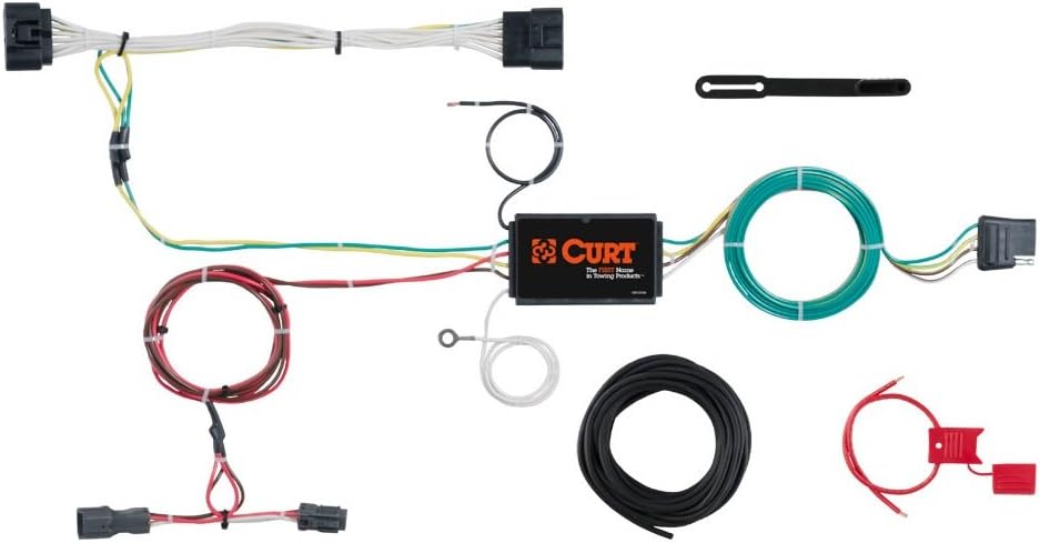 CURT 56251 Vehicle-Side Custom 4-Pin Trailer Wiring Harness for Select Kia Sportage