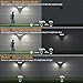 Onforu 4500LM Solar Lights Outdoor, 3 Heads Security Lights with Remote Control, IP65 Waterproof Motion Sensor Lights, 3 Modes Flood Lights for Wall, Porch, Yard, Outside, 2 Pack