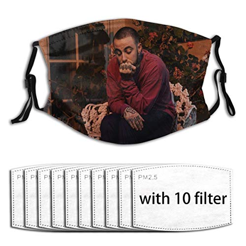 Ma-c Mi-ller Face Mask Adjustable Dust-Proof Face Cover Masks Washable Reusable