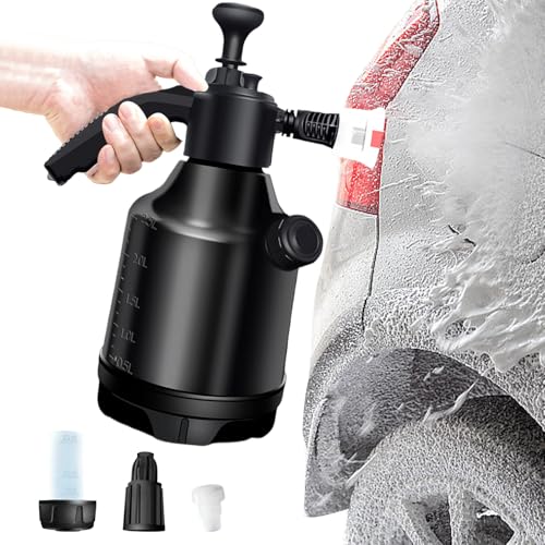 Pulverizador de espuma de 3 litros de gran capacidad, herramienta de limpieza para coche, jardín, casa | versátil solución de lavado de espuma, juego de botellas de espuma universal para uso doméstico