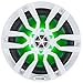 DS18 Hydro NXL-8 - High End Coaxial Speaker Pair - 2-Way Marine Speaker w/Integrated RGB Lights - 375 Watt - 100% UV Stable - Water Resistant Speakers - 8 Inches, White