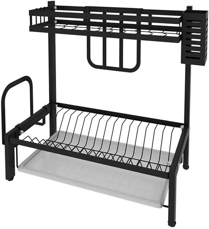 CraftNestUK Estante de almacenamiento de cubiertos de acero inoxidable, estante para platos de cocina, almacenamiento de cuchillos, tabla de cortar, suministros para el hogar