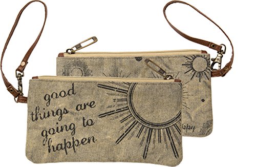 Primitives by Kathy Canvas Wristlet - Choose Happy