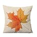 AutumnFall Maple Leaf Printed Sofa Bed Home Decoration Festival Pillow Case Cushion Cover (# 2)