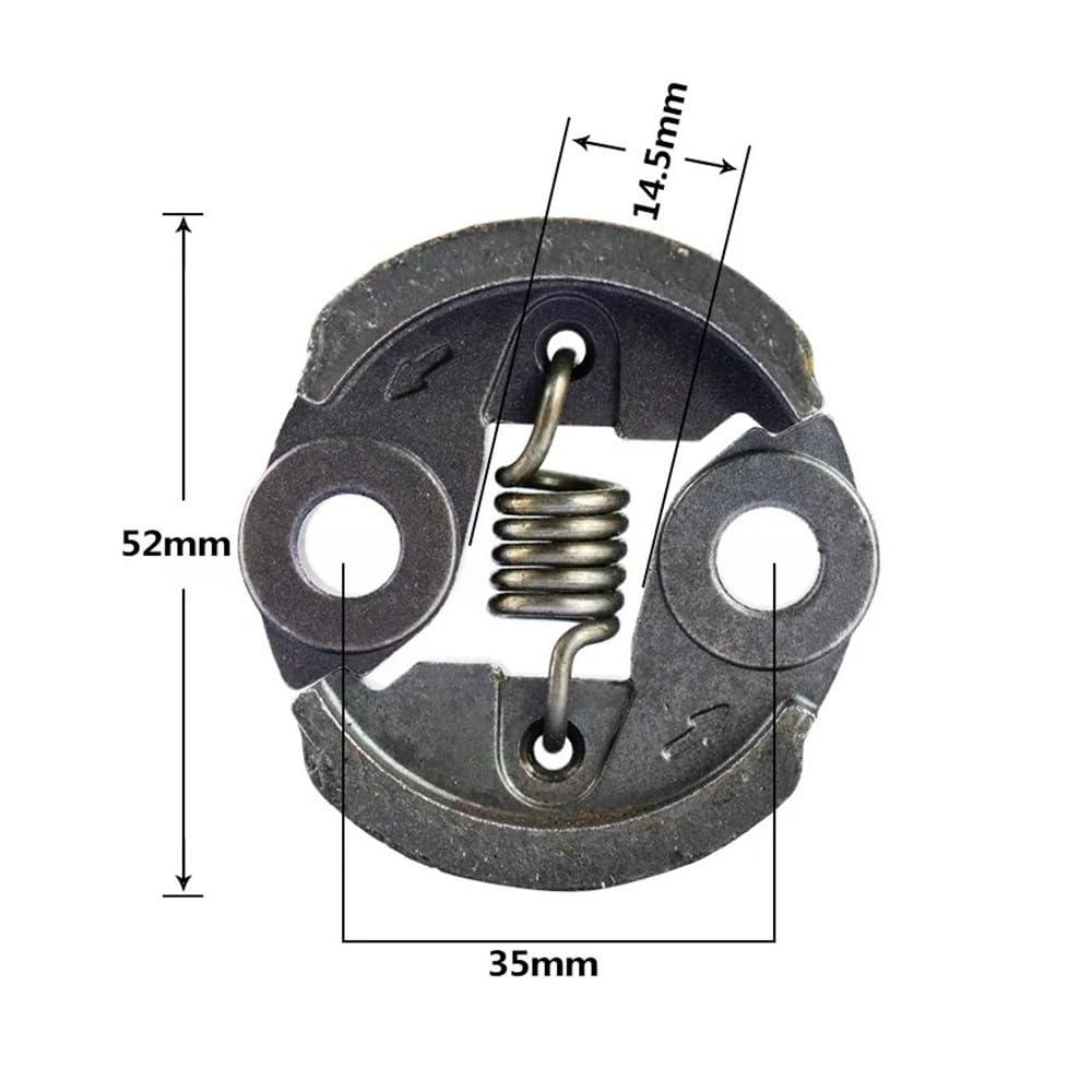 Embrague desbrozadora de 52MM, Compatible con TU26 BC260 CG260 G26 26CC 1E34F, Embrague, Piezas de Repuesto for cortacésped, 1 ud.