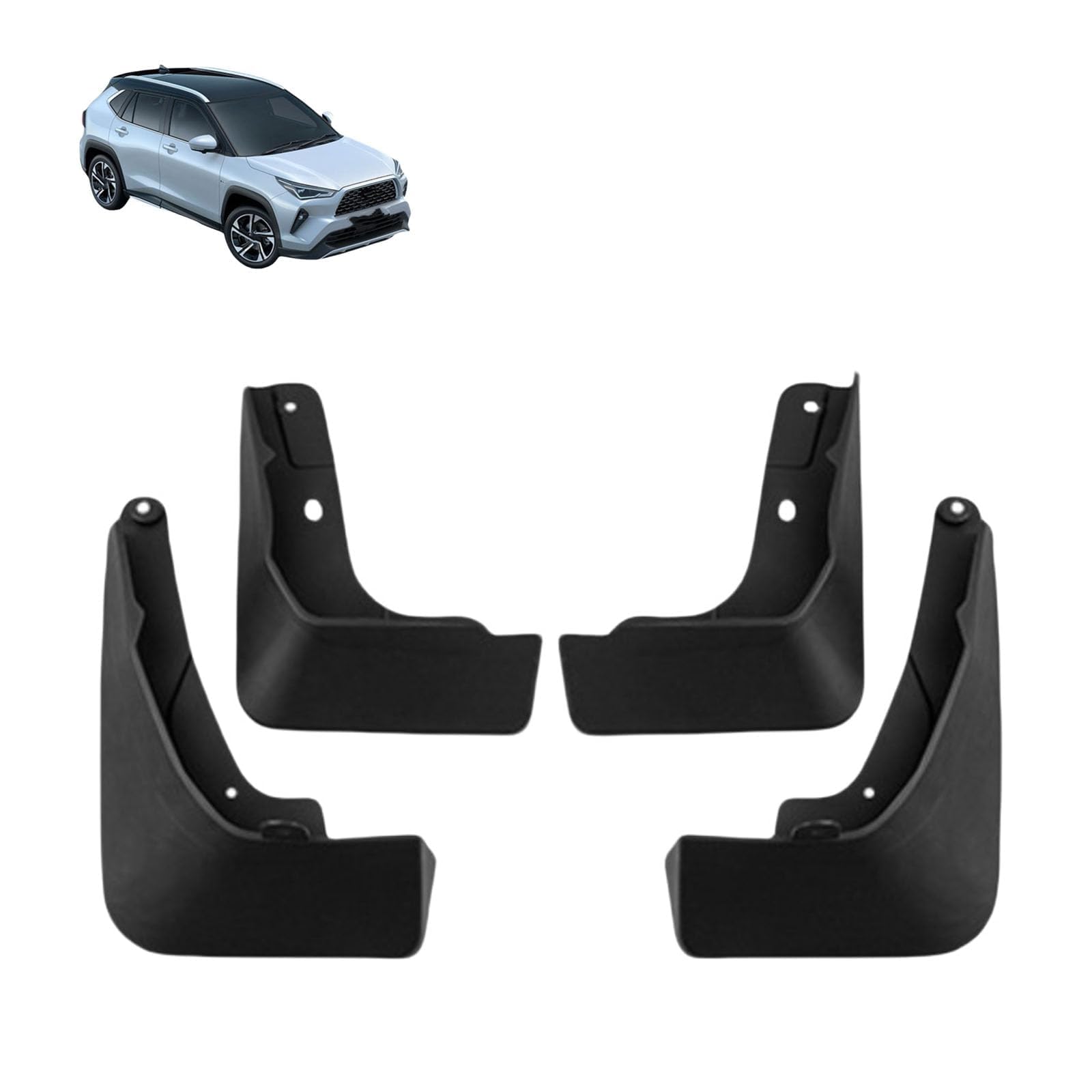 NYSLDSCO 4Pcs Premium Mud Flaps for Toyota Yaris Cross Non-GR 2023-2025 Front and Rear Splash Guards Durable Mudguards Protection Against Road Debris