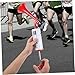 COOLHIYA 2pcs Handheld Cheer Air Horns Portable Loud Noise Maker for Sporting Events Parties Bright Crimson Manual Trumpet for Fans Celebration Accessories