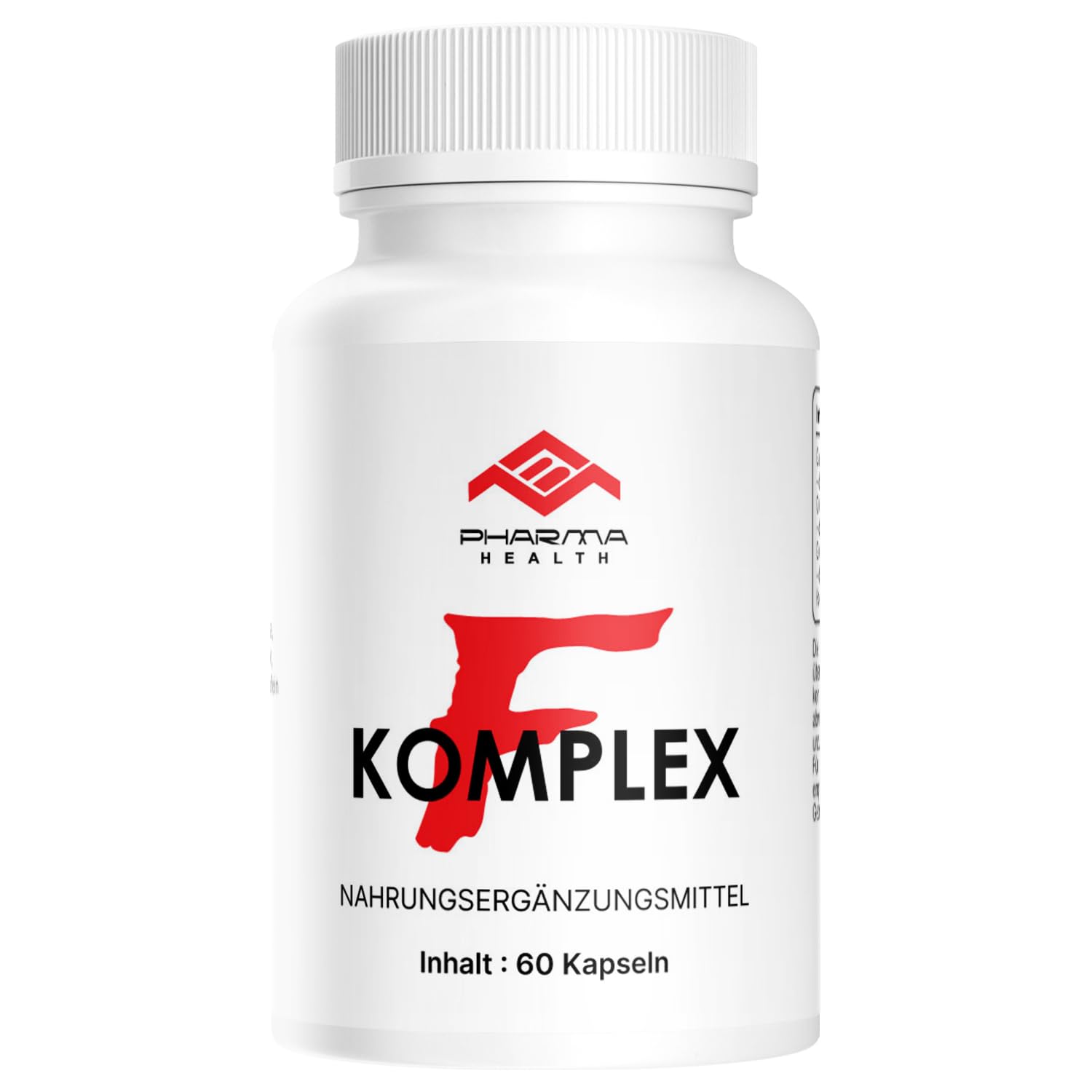 F Komplex Kapseln | HOCHDOSIERTE Supplements | Mit Grüntee Extrakt und Koffein | 60 Kapseln