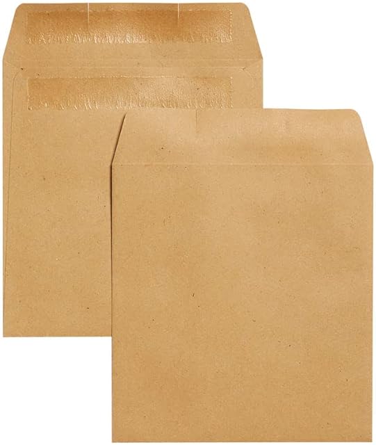 Q-Connect KF3420 Wage Envelope 108x102mm Plain Self-Seal (Pack of 1000) - Manilla,brown