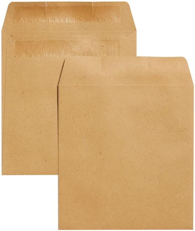 QConnect Envelope Wage 108x108mm Plain Self Seal 90gsm Manilla (Pack