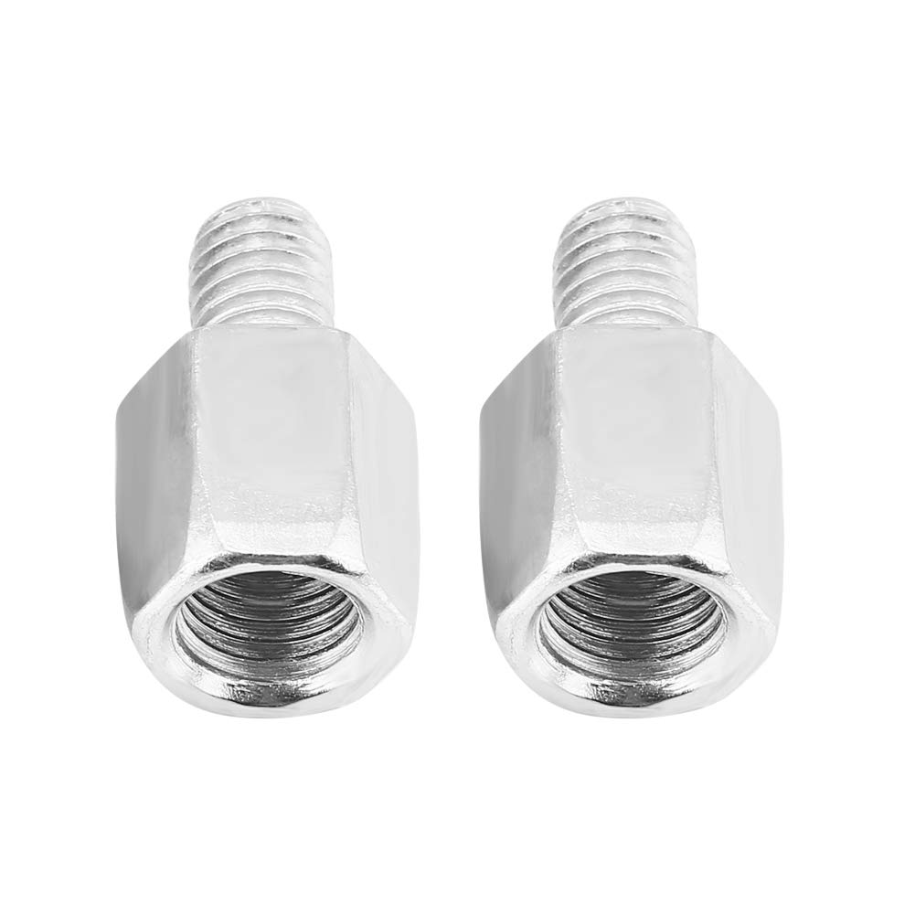 Roller Spiegel---Rückspiegel Für Motorräder, 8Mm 10Mm Universal Aluminiumlegierung + Hartplastik Motorrad Roller Motorrad Rückspiegel Rückspiegel (Links & Rechts)(Schwarz)