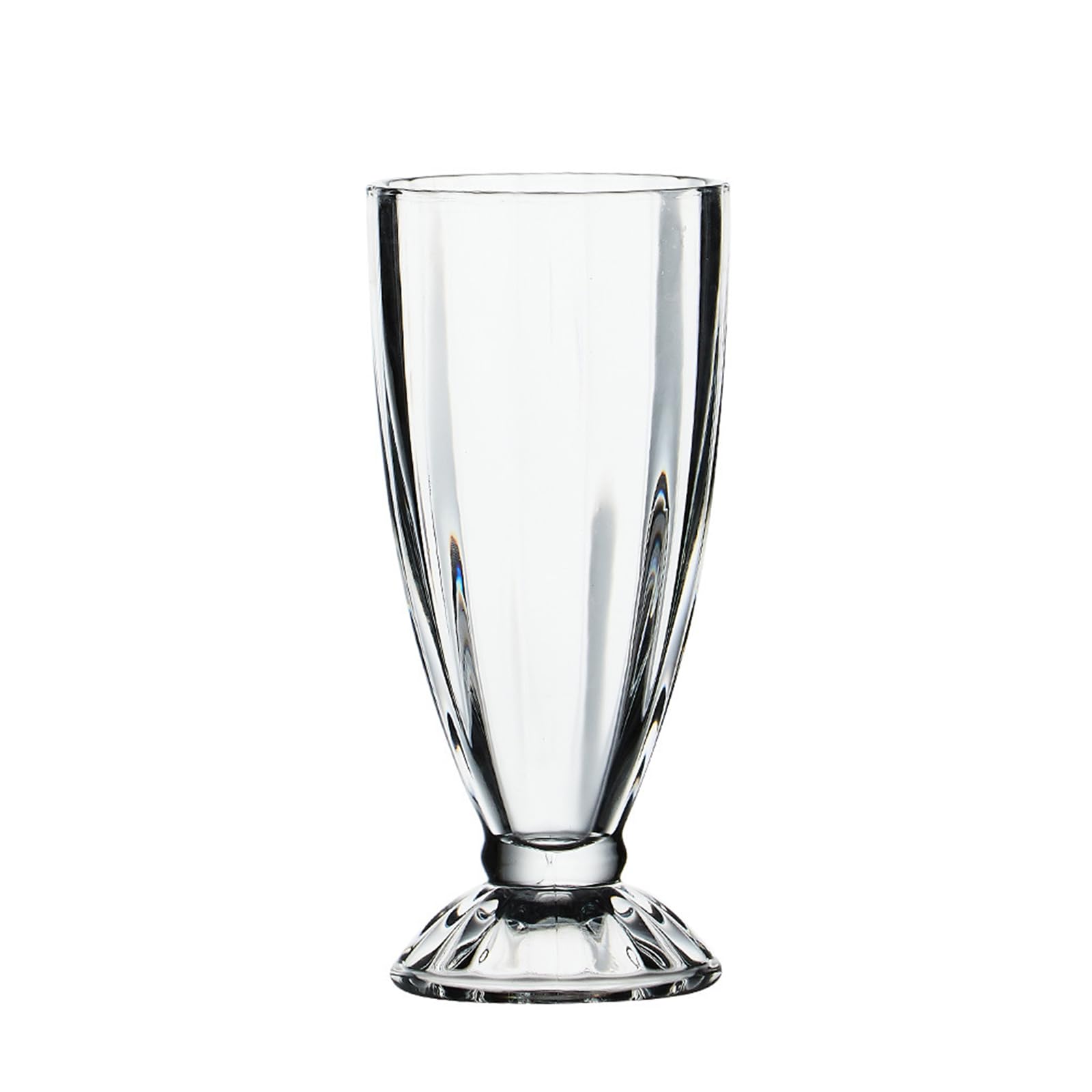 soulnioi Milkshake Glasses Sundae Glasse Ice Cream Glass Bowls Dessert Glasses Footed Cups for Fruit Pudding Party (370ml)
