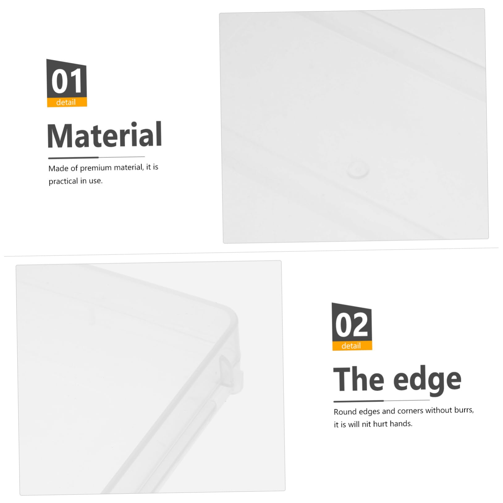Zeitschriftenaufbewahrungsbox Packung Pp Transparent Tragbar mit Deckel