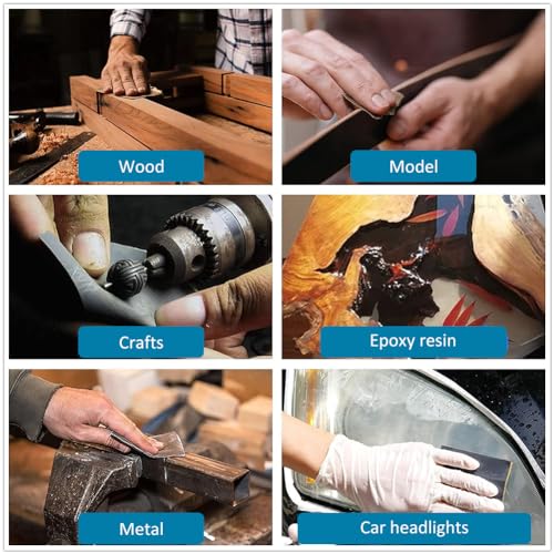 Schleifpapier,Schleifpapier Set,Fein 120-3000 Sandpaper,Nass und Trocken Schmirgelpapier,Trockenes Nasss Chleifpapier,für Autos,Holzarbeiten,Farbe,Kunsthandwerk,Metalle