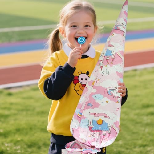 Kissen Schultüte 70 cm, Schultüte Kissen für Zuckertüte Füllung, Zuckertüte Innenkissen zum Befüllen, Zuckertüten Füllung Innenkissen für Junge und Mädchen Schulanfang