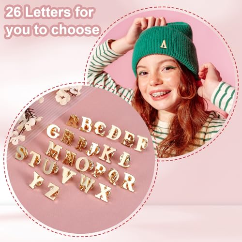 Image of PATIKIL Letter Lapel Pins, Initial Alphabet Collar Pins Letter Brooch Pins for Women Men Shirt Dress Suits