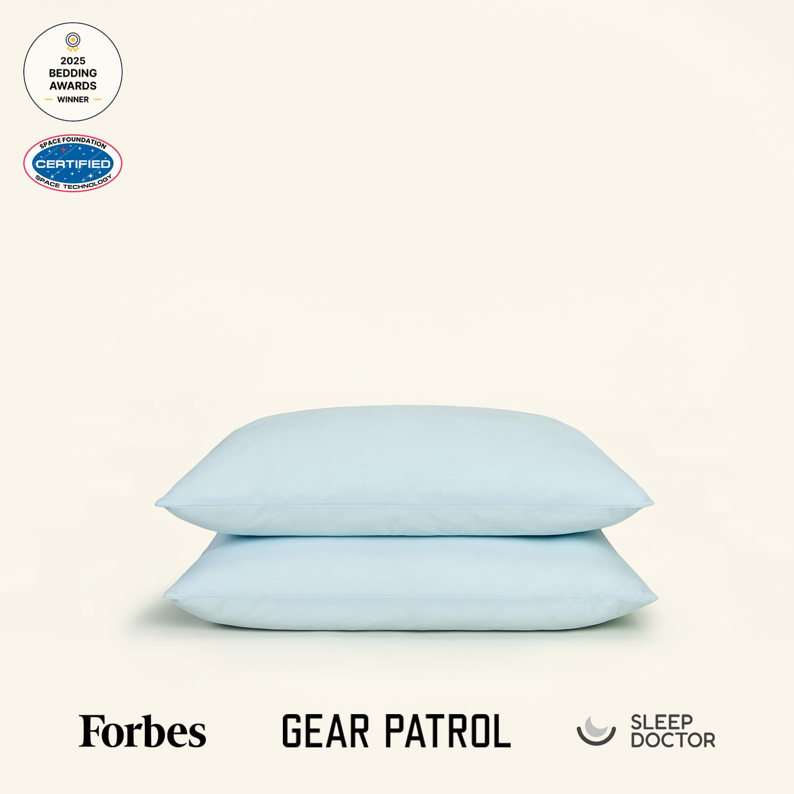 SLUMBER CLOUD UltraCool Pillow - NASA Temperature Regulation Technology - Down Alternative Cooling Pillow Soft/Medium Standard