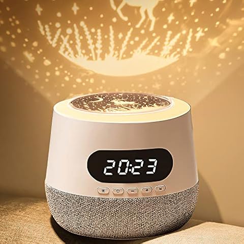 Bluetooth Speaker Light, 3 in 1 Galaxy Star Projector with Alarm Clock, 5.0 Bluetooth Speaker Night Light Projector for Adults Teen Kids Bedroom Ceiling Decor Cover