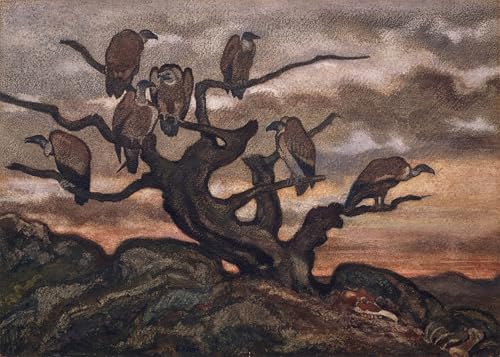 Lienzo Avvoltoi Su Un Albero de Antoine Louis Barye cuadro decorativo mural de salón 60x90cm