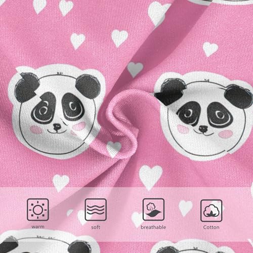 Artistic Toddler Girls Underwear 2t Cotton Cute Panties Girl Cute Panda Faces Pink Briefs Girls Undies3