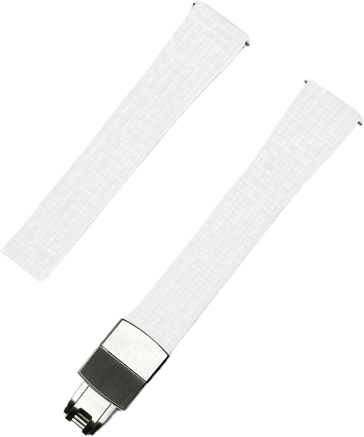 Brton(MP) Watch Bands - 20mm 22mm FKM Rubber Watch Strap Replacement Quick Release Watchband CTS Universal Watchstrap with Mosaic Texture for Men and Women (Navy Blue)
