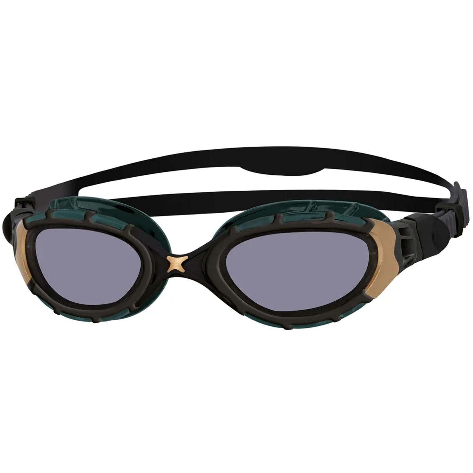 Zoggs Original Predator Flex Schwimmbrille Erwachsene, Herren und Damen – Freiwassereinsatz, Antibeschlag, Bequemer Sitz, Einfach Verstellbare Zugbänder