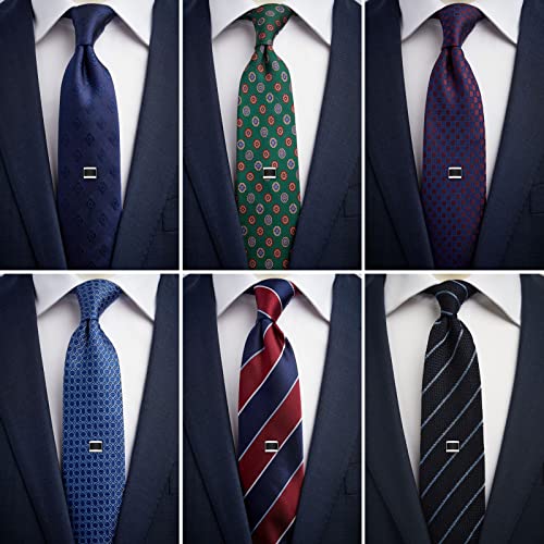 Hawson Tie Tack For Men Tie Clip Pin With Black Stone Business #TOP2