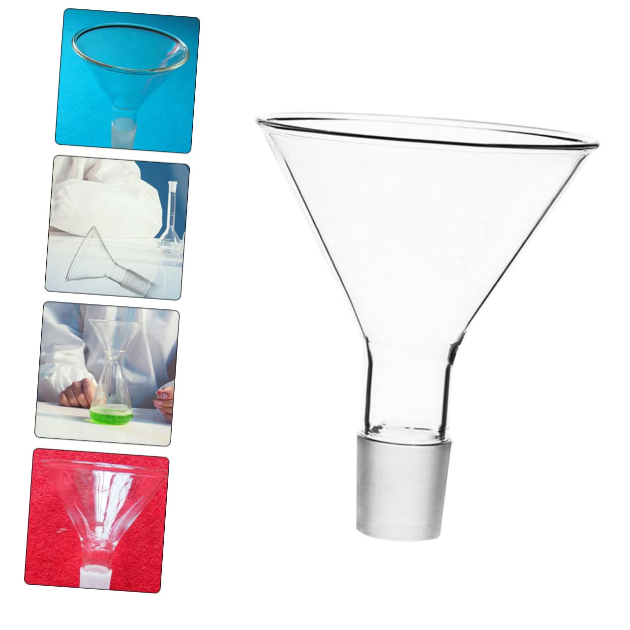 iplusmile 3piezas Embudo Para Laboratorio Embudo De Filtración Analítico De Alta Resistencia Química y Térmica Para Experimentos Laboratorios