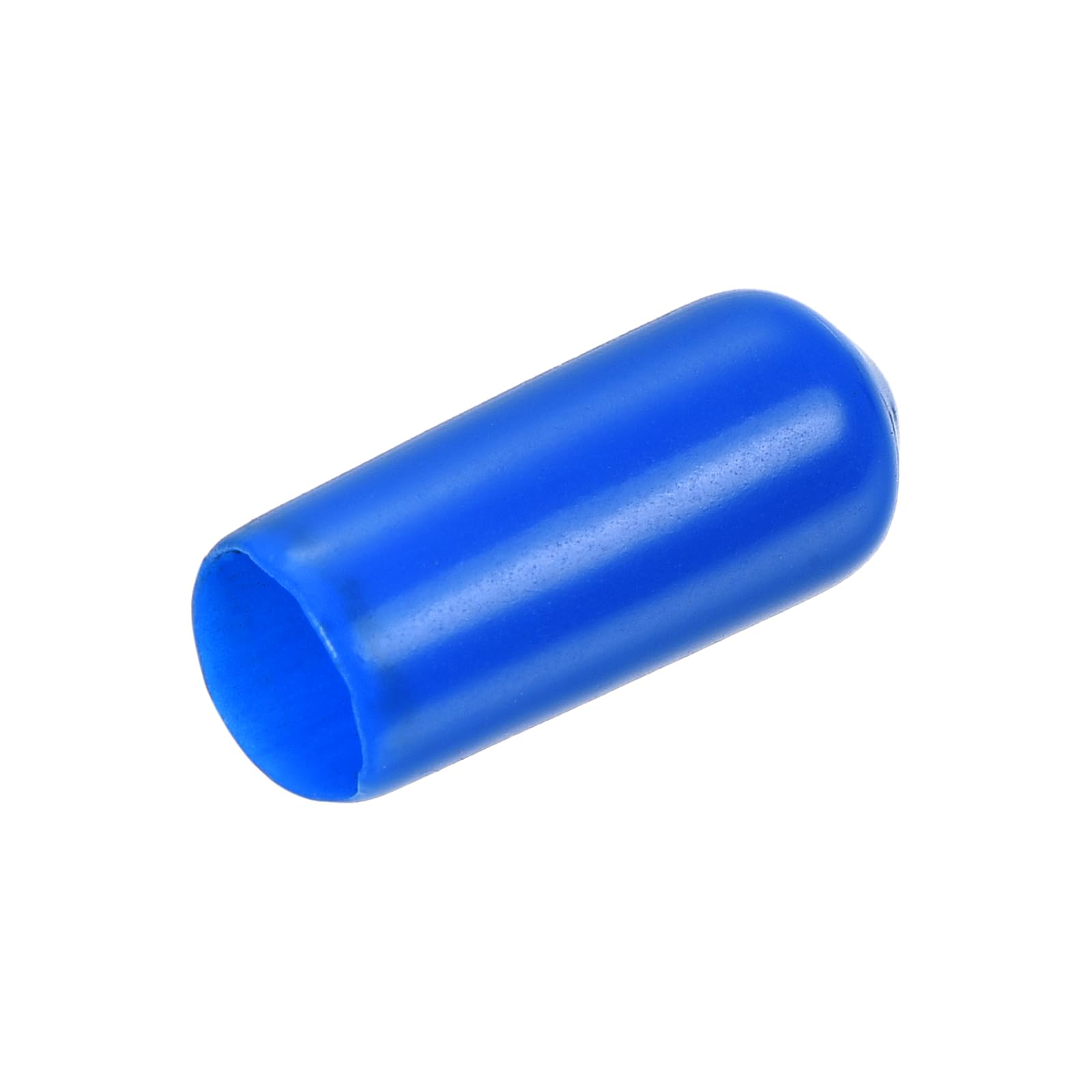 uxcell 20pcs Rubber End Caps 7mm ID Vinyl PVC Round Tube Bolt Cap Cover Screw Thread Protectors Blue