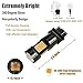 iBrightstar Newest Extremely Bright 36-SMD 3030 Chipsets 3157 3156 3057 4157 LED Bulbs with Projector Lens Replacement for Turn Signal Lights, Amber Yellow