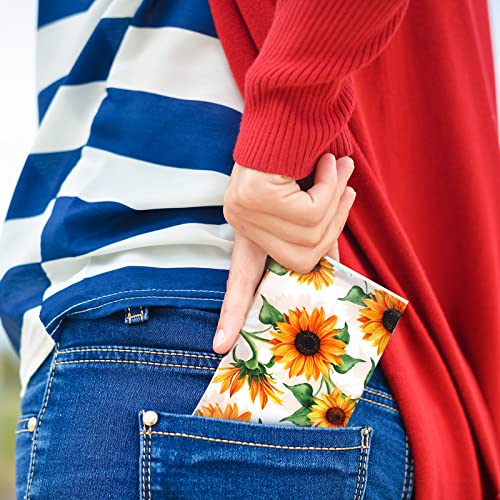 Image of Geyee 50 Pack Travel Tissue Packets Facial Paper Napkins, Sunflower